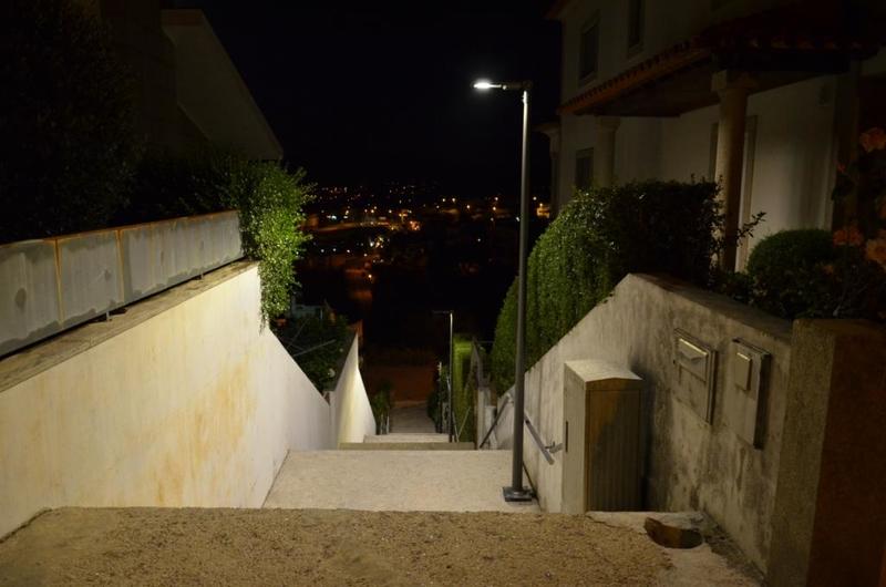 Escadarias iluminadas