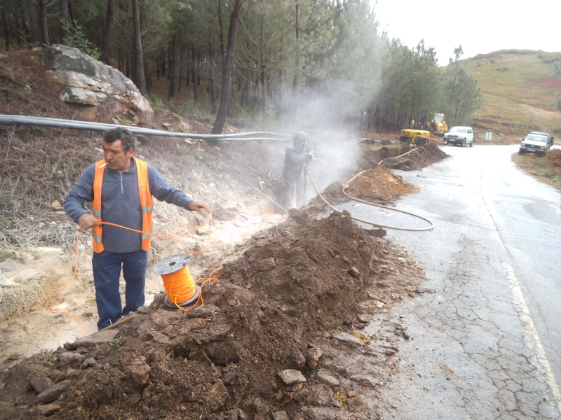 Condutas adutoras em Abadim