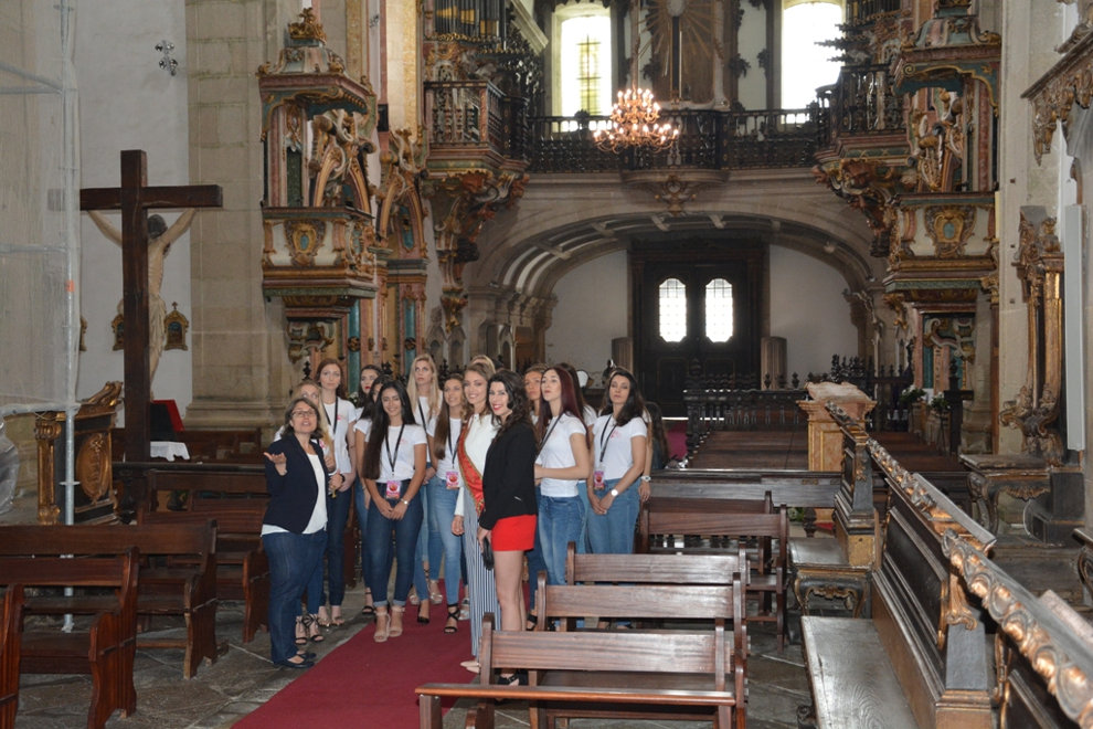Miss Portuguesa visitou Mosteiro de S. Miguel de Refojos