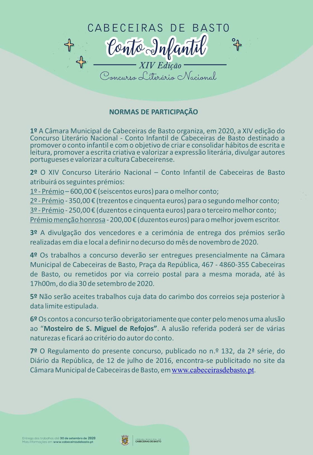 XIV Concurso Literário Nacional Conto Infantil - Normas