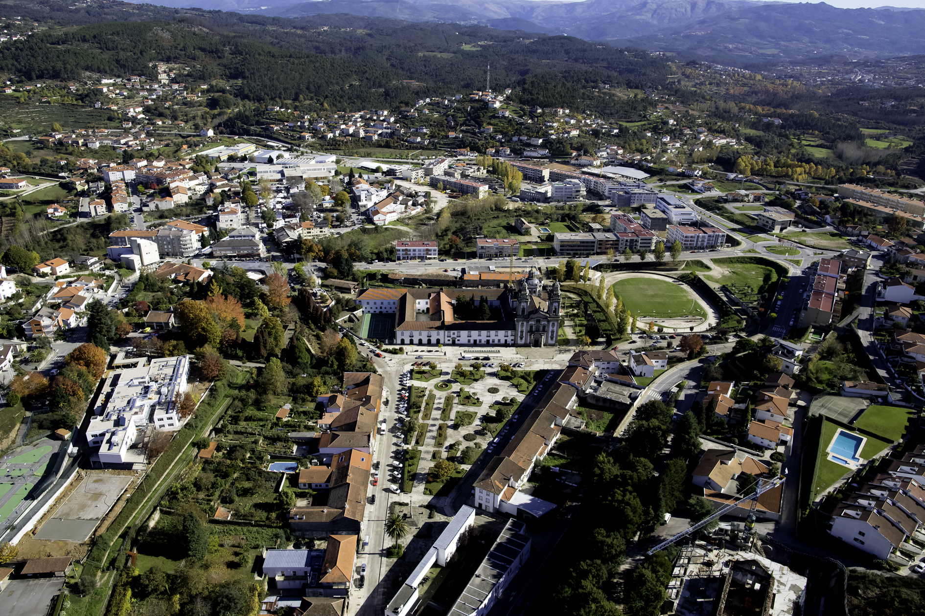 Cabeceiras de Basto - vista aeria panorâmica