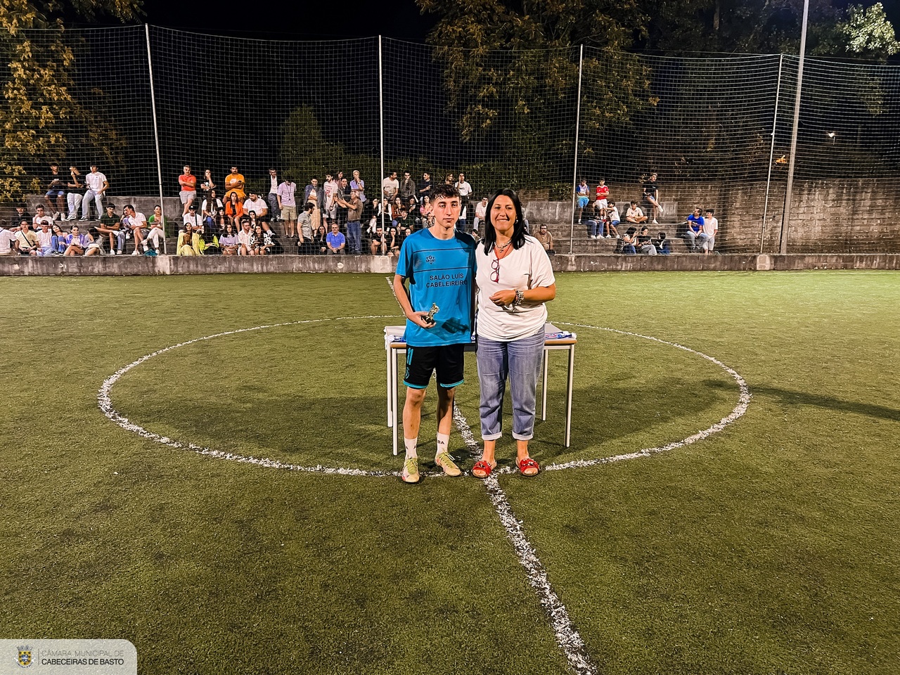 Presidente da Câmara na final do torneio de futsal