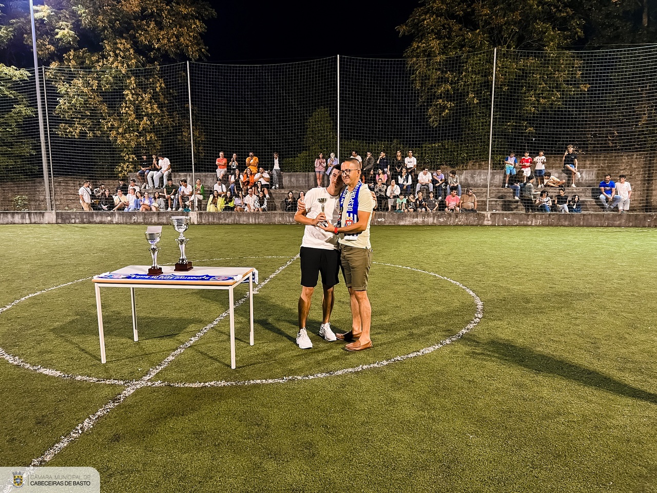 Presidente da Câmara na final do torneio de futsal