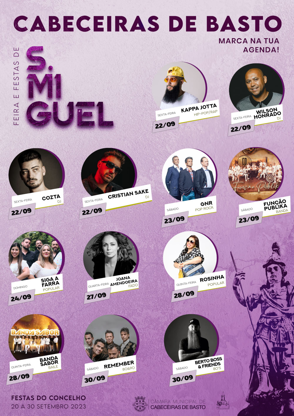 Feira e Festas de S. Miguel - artistas confirmados