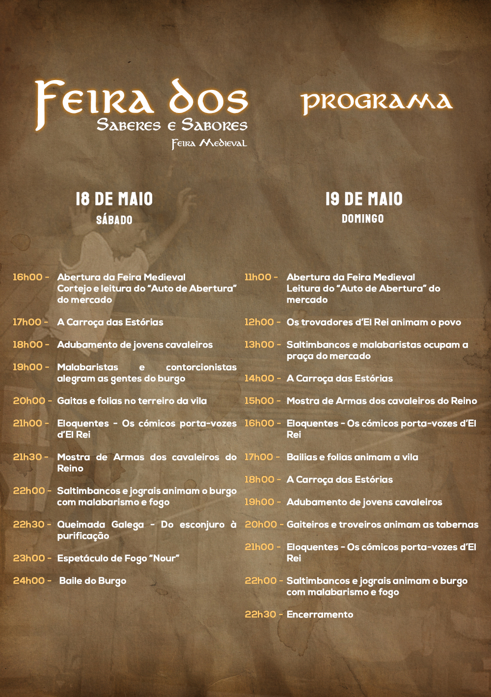 Feira dos Saberes e Sabores - Feira Medieval este fim de semana no Arco de Baúlhe
