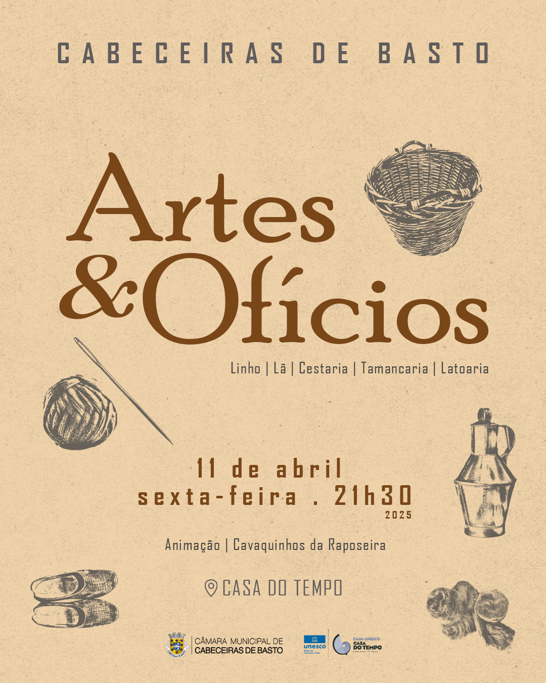 Leia mais sobre Casa do Tempo apresenta exposição «Artes e Ofícios»