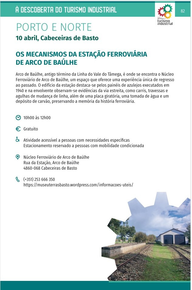 Leia mais sobre À descoberta do Turismo Industrial no Núcleo Ferroviário de Arco
