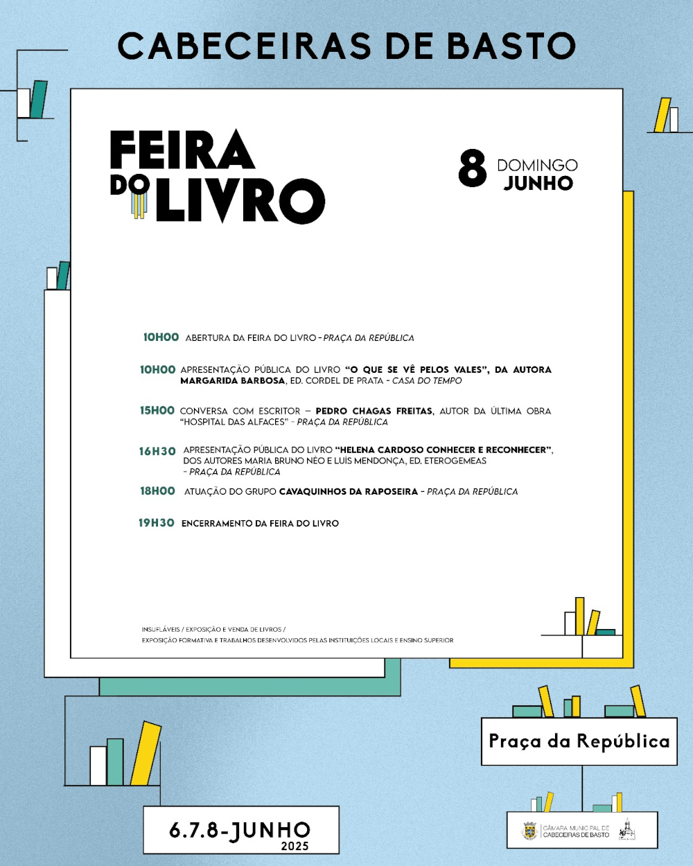 Feira do Livro 2025 - Programa Dia 8
