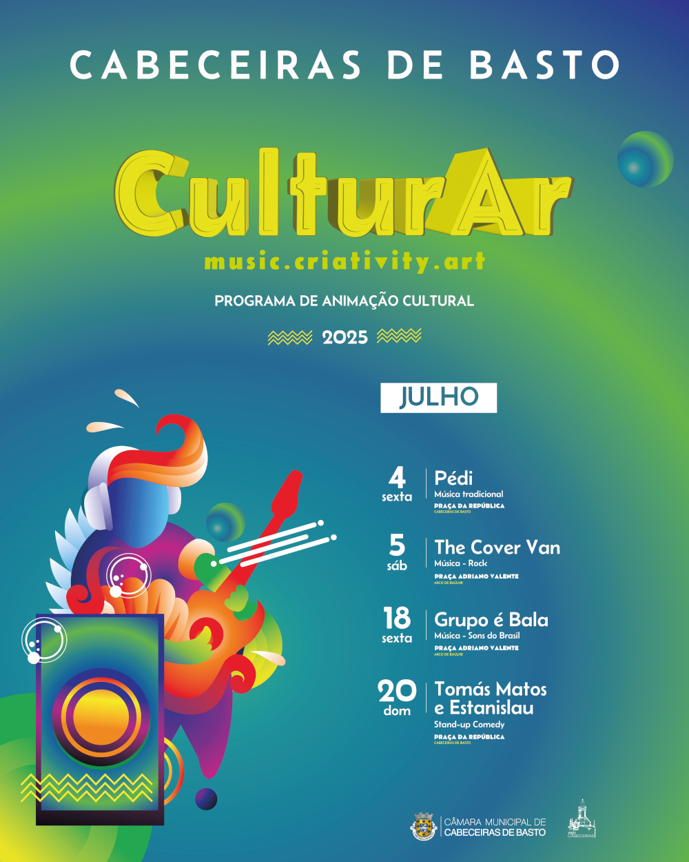 CulturAr - Programa de Animação Cultural - mês julho