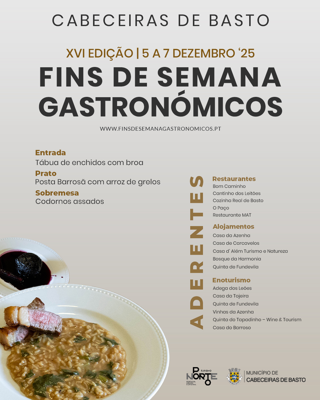 Leia mais sobre Fim de Semana Gastronómico regressa a Cabeceiras de Basto