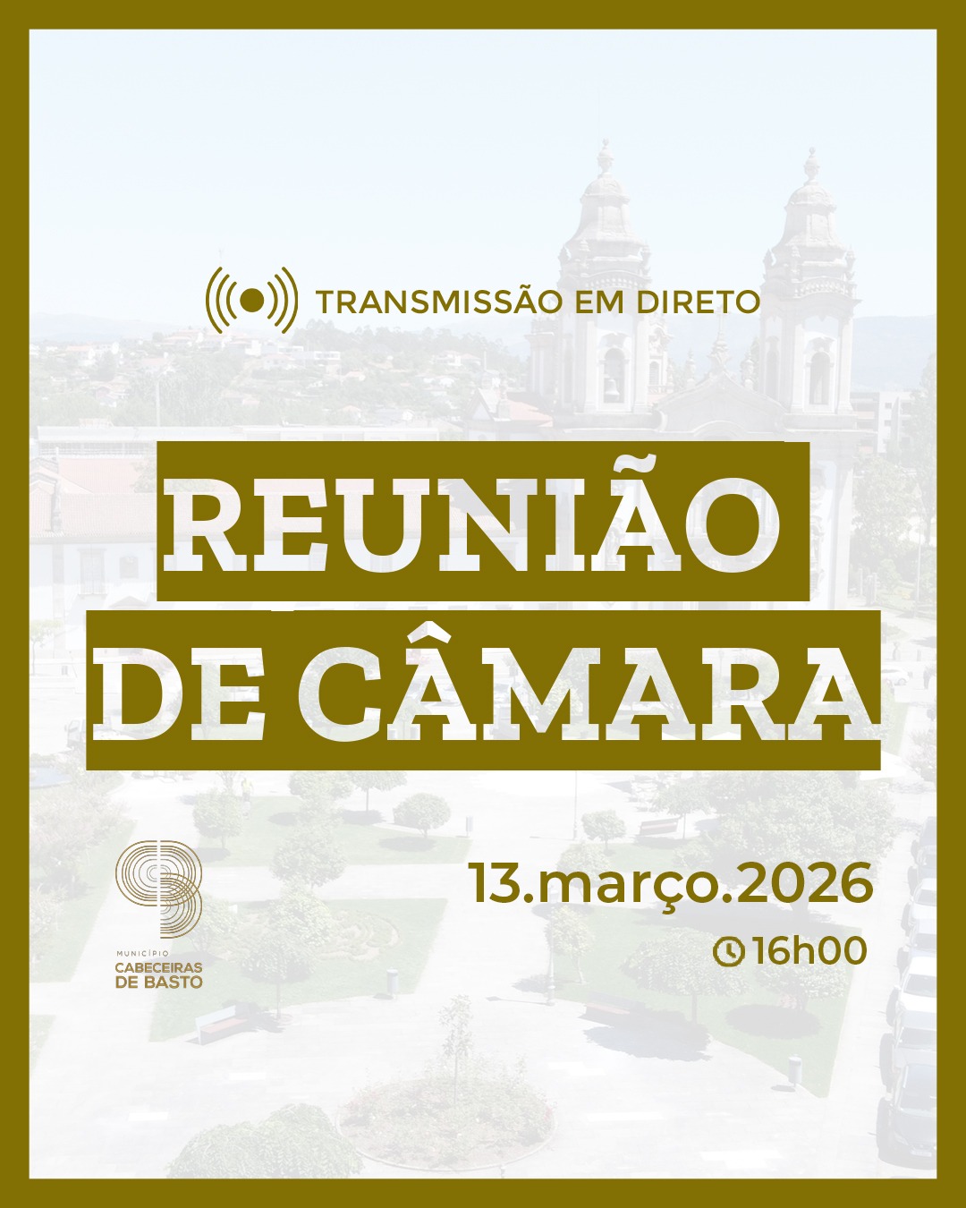 Leia mais sobre Reunião de Câmara de 13 de março 2026